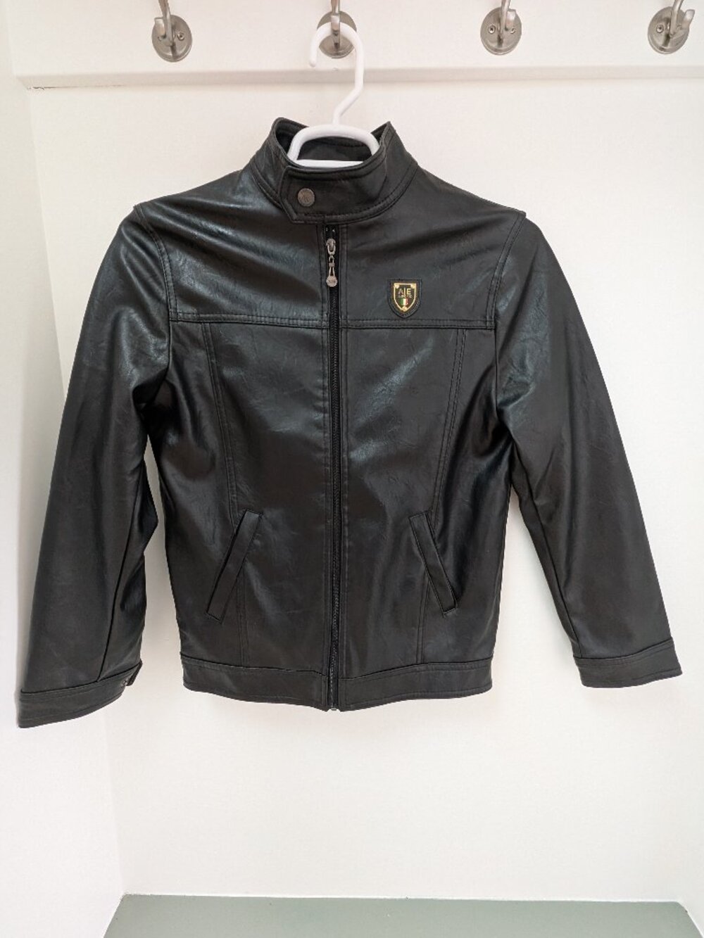 Armani Emporio Collection Women's Leather Jacket Size Small